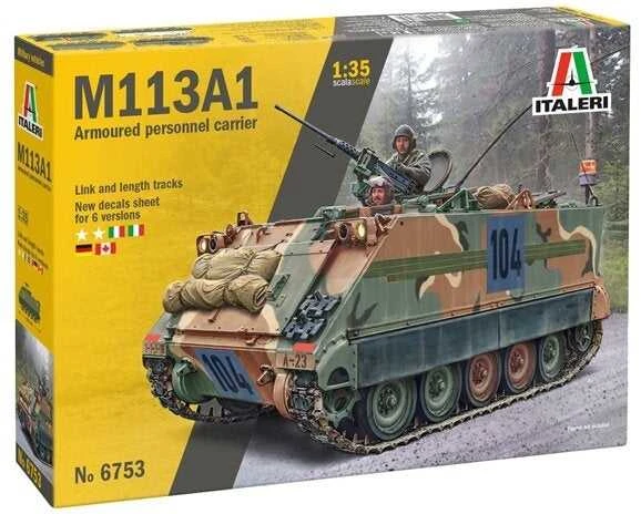 Italeri M113A1 1/35 šarvuočio plastikinis surenkamas modelis 6753
