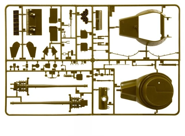 Italeri M36B1 90mm GMC savaeigio pabūklo surenkamas modelis 1/35, 96538