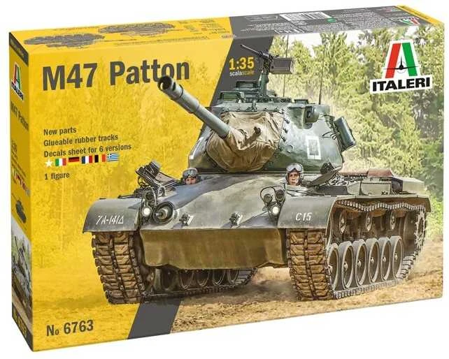 Italeri M47 Patton tankas 1/35 plastikinis surenkamas modelis (6763)