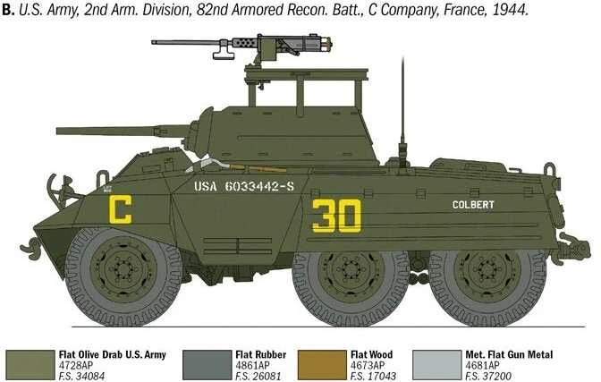 Italeri – M8 kurtas, 1/35, 6364