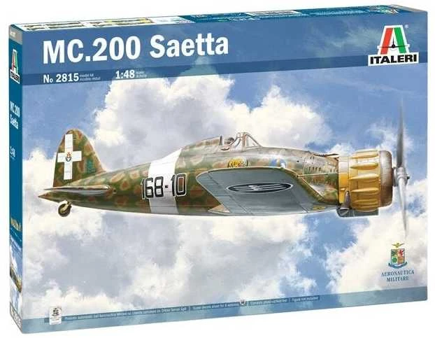 Italeri Macchi C.200 Saetta 1/48 plastikinis lėktuvo modelio rinkinys