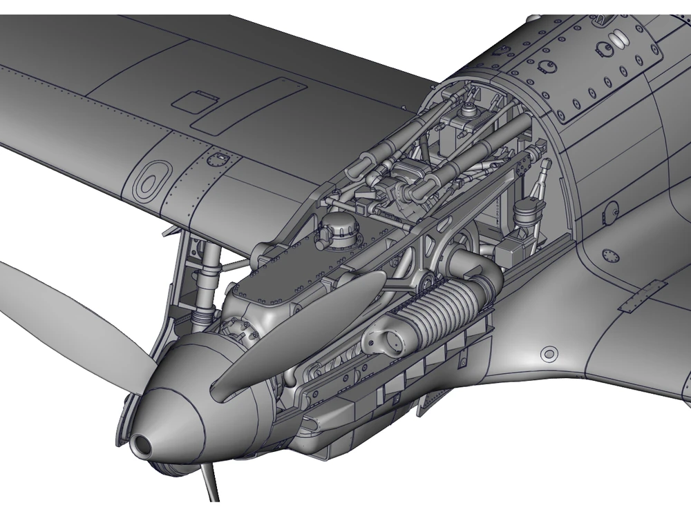 Italeri Macchi C.202 Folgore 1/32 plastikinis lėktuvo surinkimo rinkinys