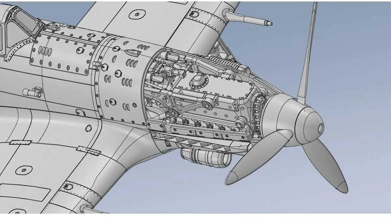 Italeri Macchi C.205 Veltro 1/32 lėktuvas – plastikinis modelis (2519)