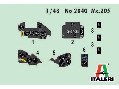 Italeri Macchi MC.202 Folgore surenkamas naikintuvo modelis 1/48, 2840