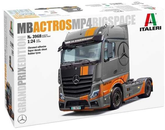 Italeri Mercedes-Benz Actros MP4 Big Space Grand Prix, 1/24 plastikinis modelis