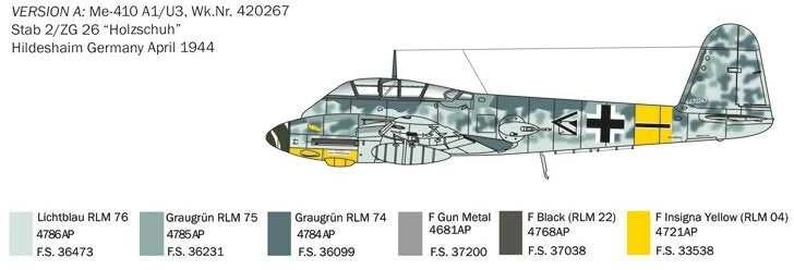 Italeri - Messerschmitt Me 410 ''Hornisse'', 1/72, 0074