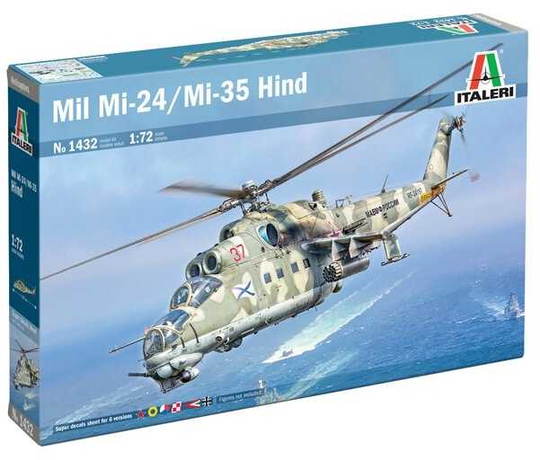 Italeri Mi-24/35 Hind sraigtasparnis 1/72 plastikinis modelis