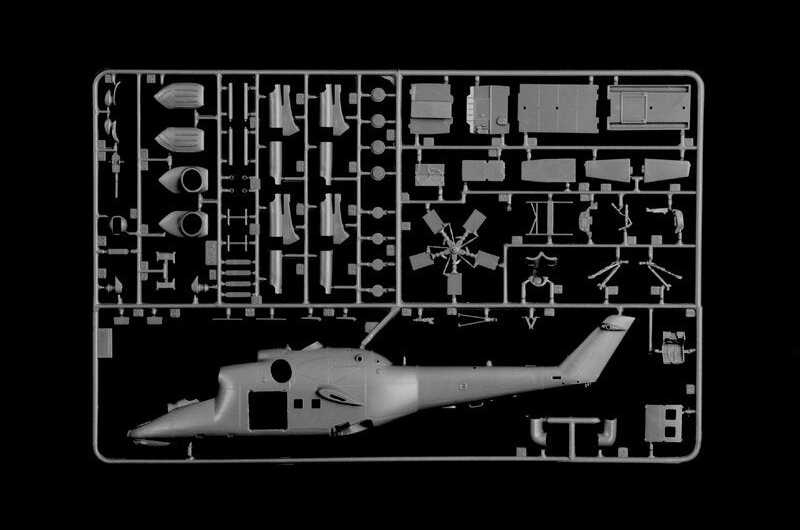 Italeri Mi-24/35 Hind sraigtasparnis 1/72 plastikinis modelis