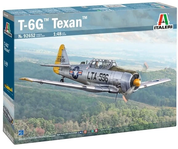 Italeri North American T-6G Texan plastikinis lėktuvo modelis 1/48, 19 cm