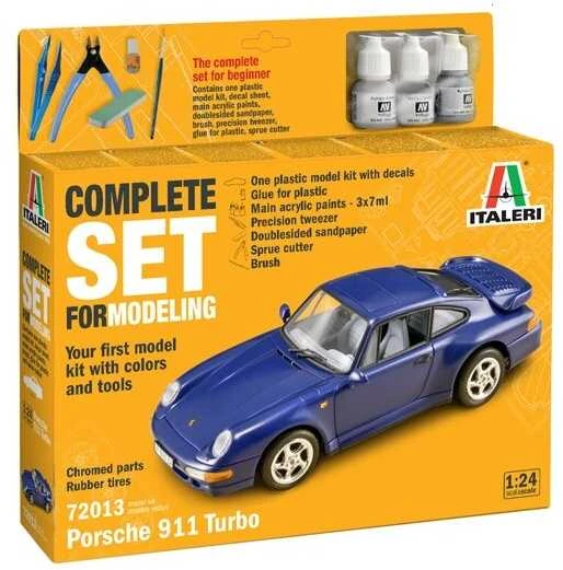 Italeri Porsche 911 1/24 dovanų rinkinys su dažais ir klijais