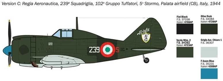 Italeri - Reggiane Re.2002 Ariete, 1/72, 1472