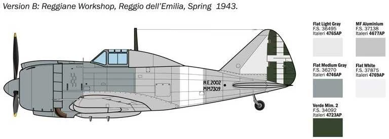 Italeri - Reggiane Re.2002 Ariete, 1/72, 1472