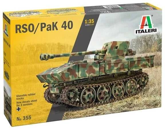 Italeri RSO su PaK 40 1/35 plastikinis surenkamas modelis