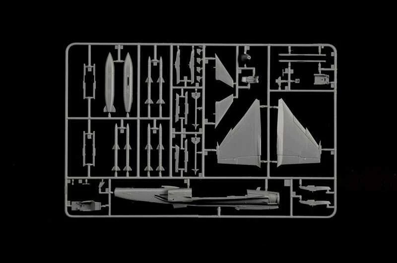Italeri Saab JAS-39D Gripen dvivietis lėktuvas 1/72 plastikinis rinkinys