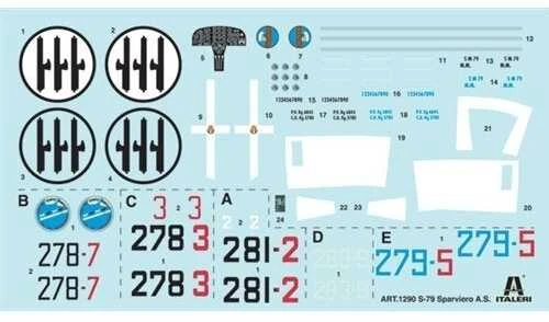 Italeri Savoia-Marchetti SM.79 Sparviero 1/72 surenkamas plastikinis modelis