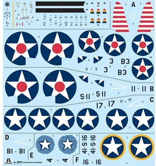 Italeri SBD-3 Dauntless 1/48 plastikinis surinkimo rinkinys 2841