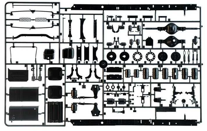 Italeri Scania 770 S V8 Balta kabina 1/24 plastikinis surenkamas rinkinys