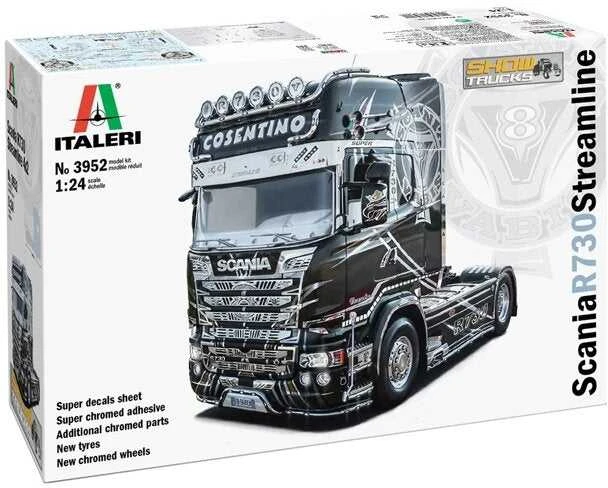 Italeri Scania R730 Streamline 4x2 plastikinis sunkvežimio modelis 1/24