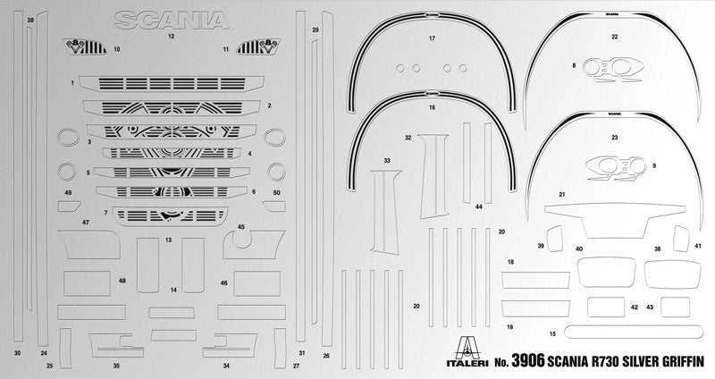 Italeri - Scania R730 V8 Streamline "Sidabrinis Griffin", 1/24, 3906