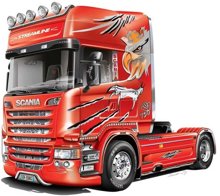 Italeri - Scania R730 V8 Streamline "Sidabrinis Griffin", 1/24, 3906