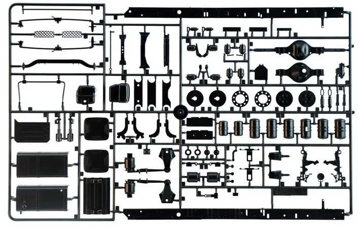 Italeri Scania S770 4x2 pilka kabina 1/24 plastikinis surenkamas rinkinys