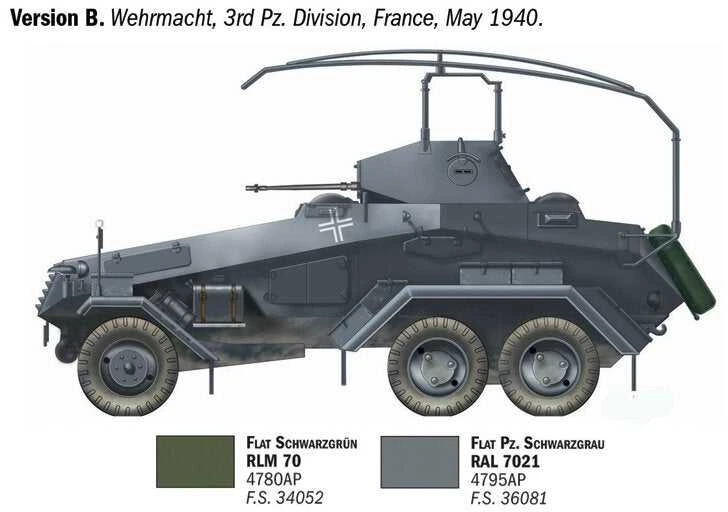 Italeri Sd.Kfz. 232 6-Rad 1/72 plastikinis karinis modelis