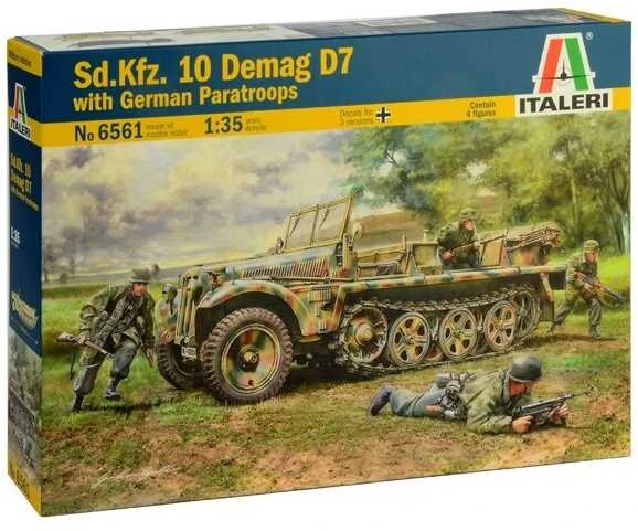 Italeri Sd.Kfz.10 Demag D7 su vokiečių parašiutininkais 1/35 (6561)