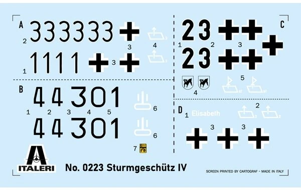 Italeri Sd.Kfz.167 Sturmgeschütz IV plastikinis surenkamas modelis 1/35, 0223