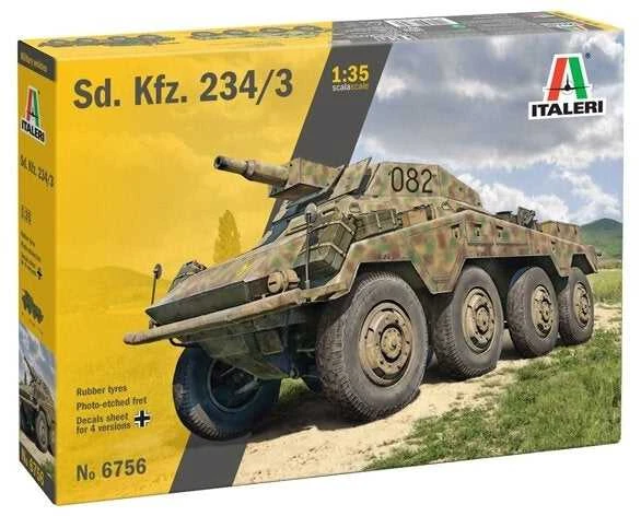Italeri Sd.Kfz.234/3 plastikinis šarvuoto automobilio modelis 1/35