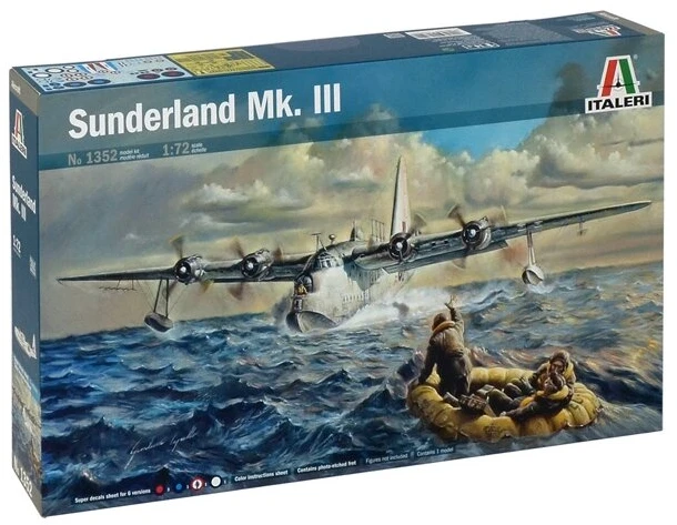 Italeri Short Sunderland Mk. III 1/72 plastikinis lėktuvo modelis 14+