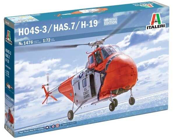 Italeri Sikorsky H-19 / HO4S-3 / HAS.7 1/72 plastikinis sraigtasparnio rinkinys
