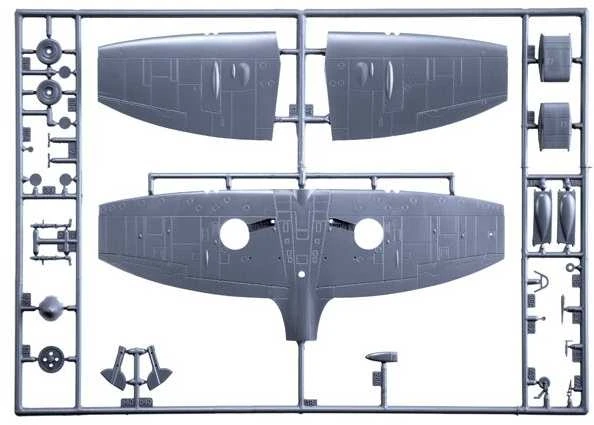 Italeri Supermarine Spitfire Mk. IX Aces 1/48 lėktuvo modelis