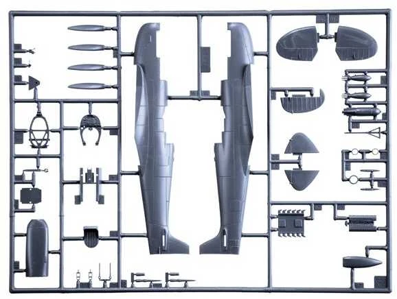 Italeri Supermarine Spitfire Mk. IX Aces 1/48 lėktuvo modelis