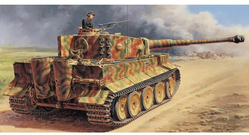 Italeri Tiger I Ausf.E (mid production) surenkamas tanko modelis 1/35, 6507