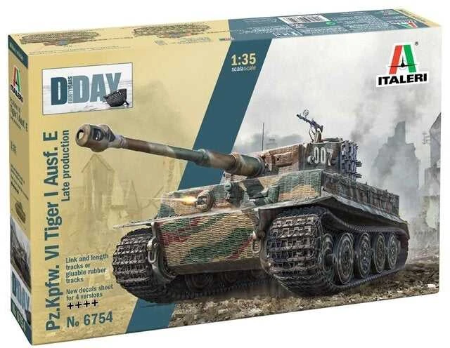 Italeri Tiger I Ausf.E (vėlyvas) 1/35 – D-Day 80-mečio plastikinis rinkinys