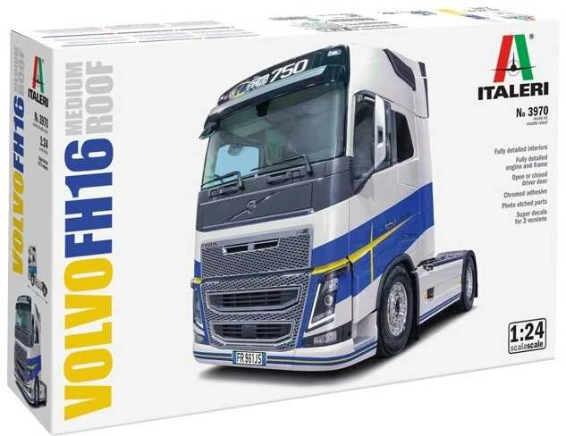 Italeri Volvo FH16 Medium Roof 1/24 plastikinis surinkimo rinkinys 3970