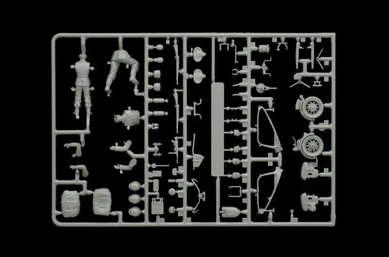 Italeri Zundapp KS750 su priekaba 1/35 plastikinis surenkamas modelis