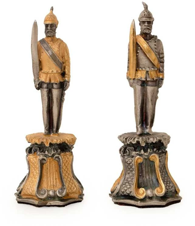 Italfama AUSTRIJOS IMPERATORIAI: ypač prabangūs šachmatai iš Bronzos dengti tikru 24K auksu