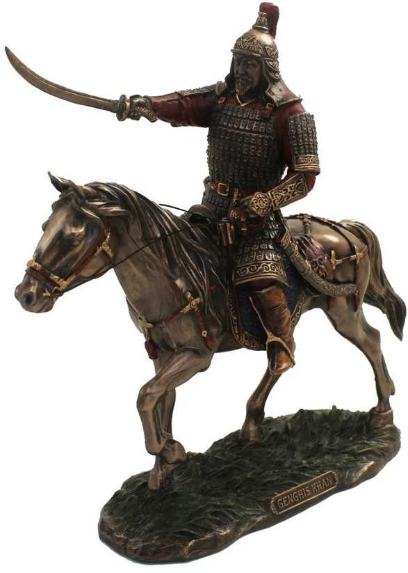 Italfama GENGIS KHAN - mongolų imperijos įkūrėjas. Išmatavimai: 23x9x24cm.
