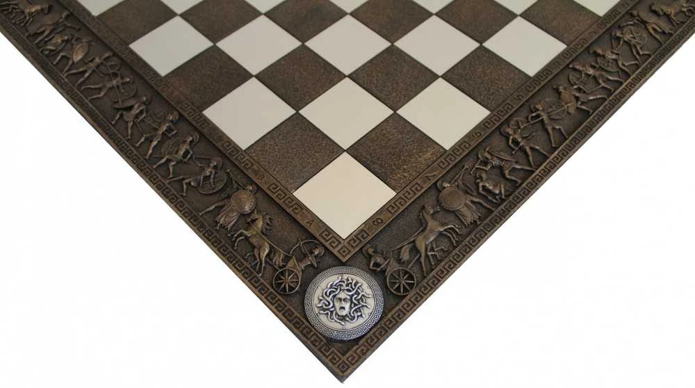 Italfama Išskirtinė GRAIKŲ MITOLOGIJOS stiliaus šachmatų lenta. 43x43cm., kvadratas: 4,3cm.