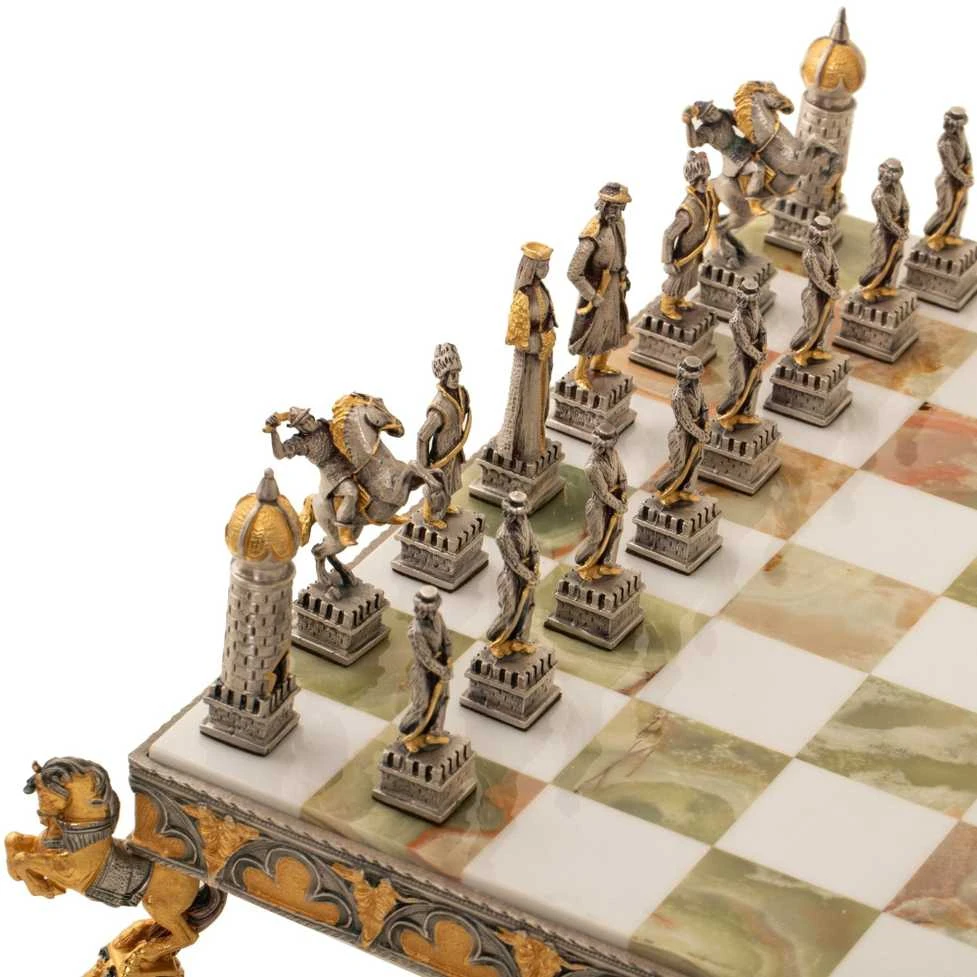 Italfama Kazakai vs Mongolai II: meniški ypatingos prabangos šachmatai