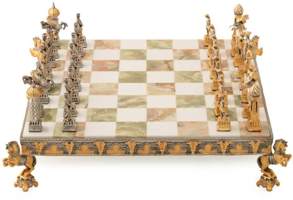 Italfama Kazakai vs Mongolai II: meniški ypatingos prabangos šachmatai