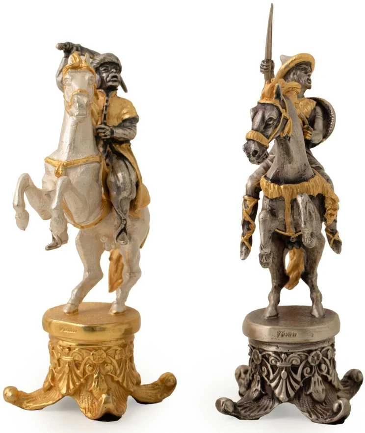 Italfama Kazakai vs Mongolai: meniški ypatingos prabangos šachmatai