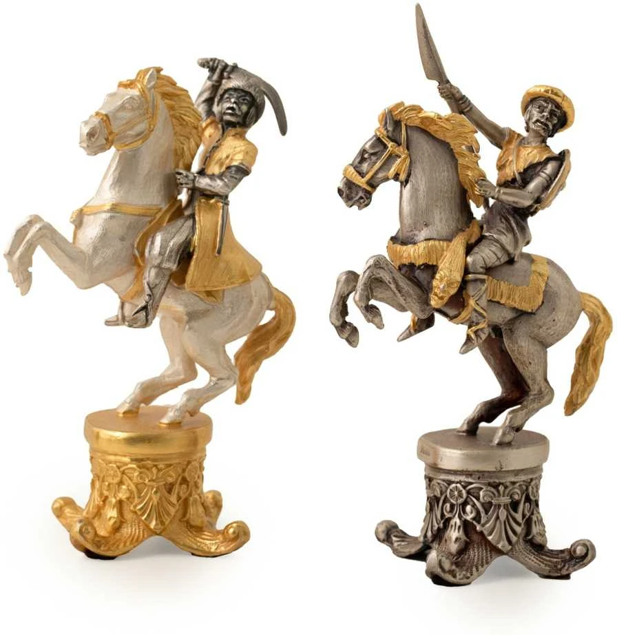 Italfama Kazakai vs Mongolai: meniški ypatingos prabangos šachmatai