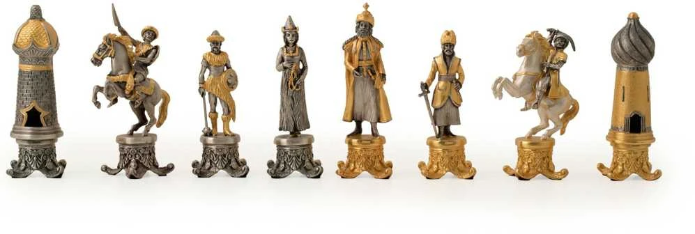 Italfama Kazakai vs Mongolai: meniški ypatingos prabangos šachmatai