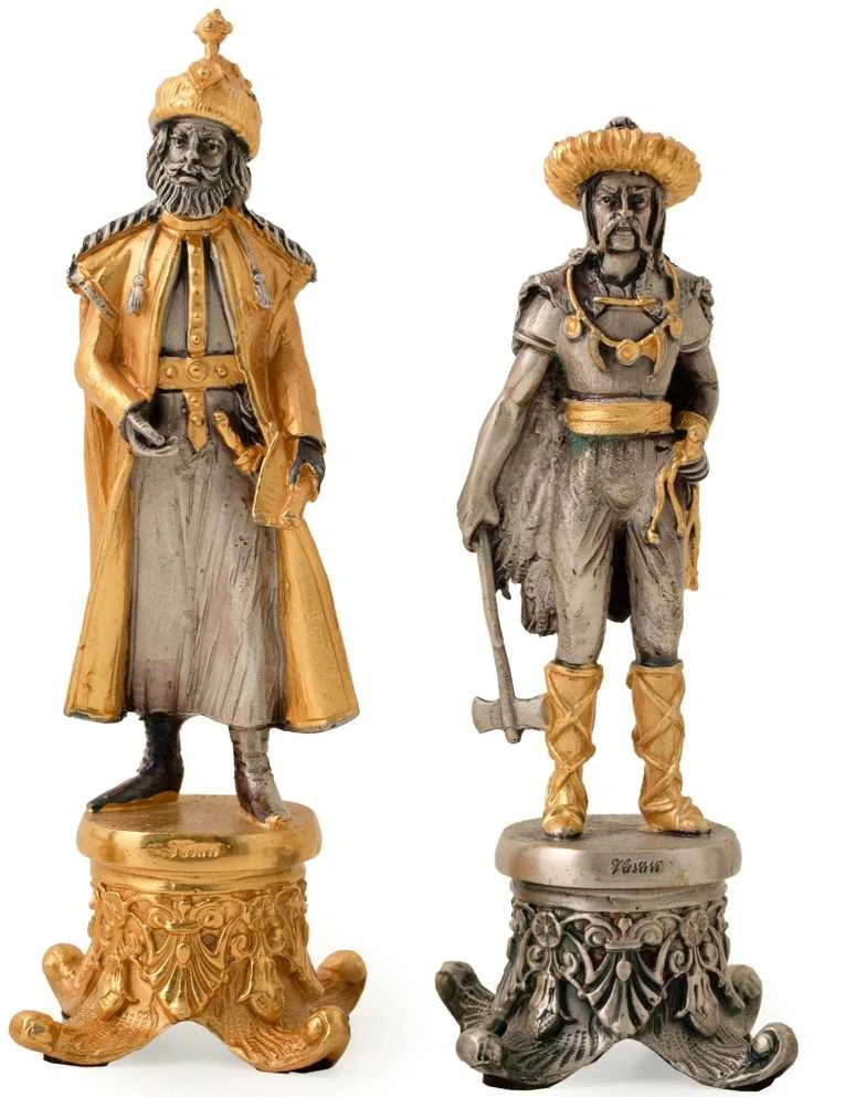 Italfama Kazakai vs Mongolai: meniški ypatingos prabangos šachmatai