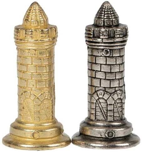 Italfama Metaliniai šachmatai CAMELOT su žemėlapio motyvų žaidimo lenta