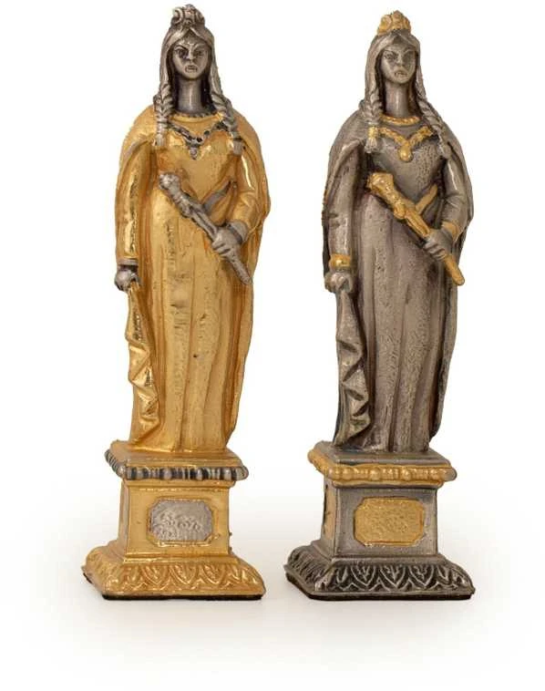 Italfama Karalius Artūras Pilyje: ypač prabangūs šachmatai iš Bronzos dengti tikru 24K auksu