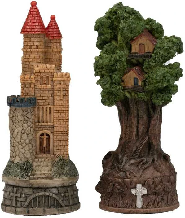 Italfama ROBINAS HUDAS: rankomis spalvinti šachmatai su prabangios medienos lenta
