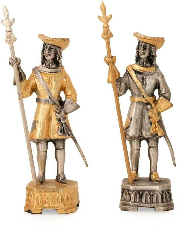 Italfama RUSIJOS IMPERATORIAI: ypač prabangūs šachmatai iš Bronzos dengti tikru 24K auksu